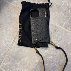Bandolier IPhone 13 Pro Max card case with strap